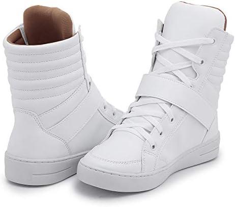         Tênis Feminino Cano Alto Fitness Botinha Bota Almofadado Academia Tenehi Confortável       